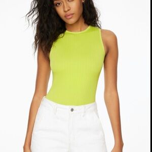 Dynamite Sabina Muscle Seamless Ribbed Bodysuit